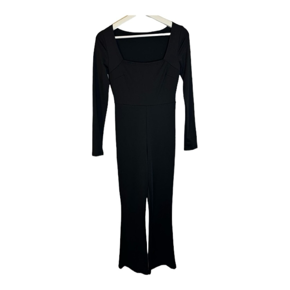 SHEIN EZwear Women's Jumpsuit Size Medium Black flare bottom